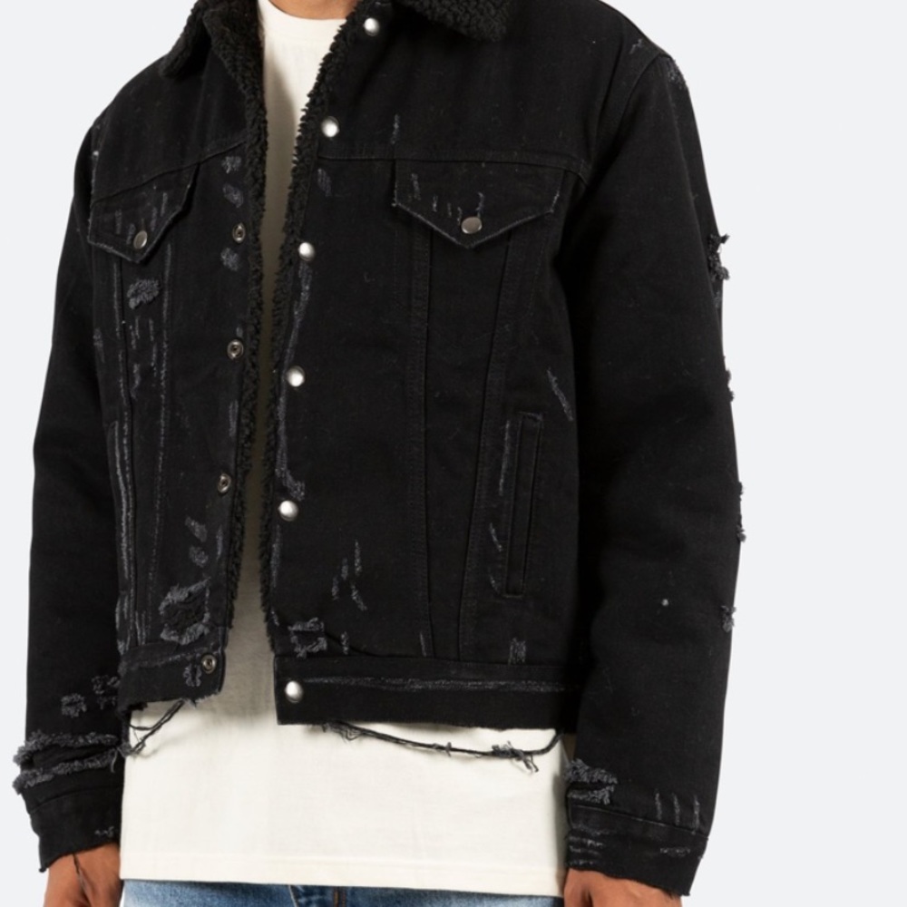 Sherpa black denim